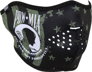 Neoprene Half Mask Black, Green, 1, nordicamoto.ro