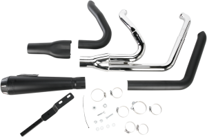 Road Rage 2:1 Exhaust System Black, 1, nordicamoto.ro