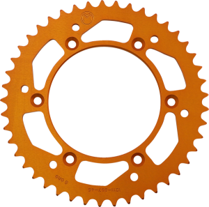 Pinion aluminiu KTM Moose Racing PORTOCALIU