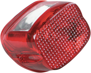 Dot Compliant Replacement Taillight Lens Clear, Red