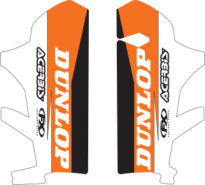 Lower Fork Guard Graphics Black, Orange, White, 3, nordicamoto.ro