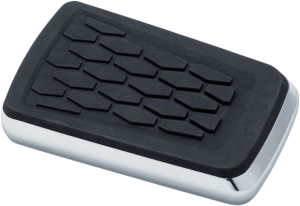 Hex Brake Pedal Pads Black, Silver