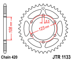 Rear Sprocket Natural