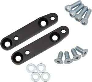 Front Fender Relocation Brackets Black