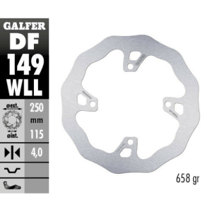 Disc frana spate Kawasaki KX 250/450 F Galfer Solid