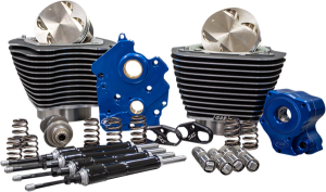 124(r) Power Package Engine Performance Kit Highlighted Fins, Wrinkle Black