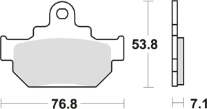 Placute frana fata TRW Organice SUZUKI GZ 125 '98-'04/VL 125 '00-'08/LS SAVAGE 650 '86-'01