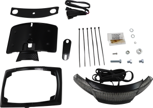 Latitude Taillight And License Plate Mount Black, 4, nordicamoto.ro