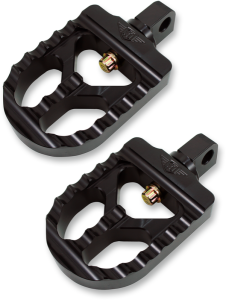 Adjustable Serrated Billet Footpegs Black Short, 1, nordicamoto.ro