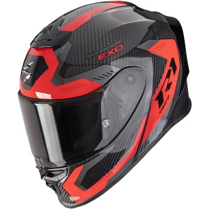 Casca integrala sport SCORPION EXO-R1 EVO CARBON AIR PROPEL S Negru/Rosu, 5, nordicamoto.ro