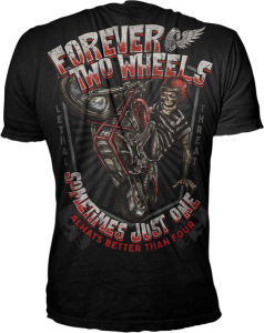 Forever Two Wheels T-shirt Black M, 1, nordicamoto.ro