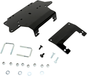 Winch Mount Mud Utv Hon Black 