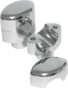 Hefty Handlebar Riser For 1-1/4(r) Handlebars Silver, 1, nordicamoto.ro