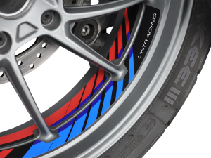 Rim Decal Black, Blue, Red, 1, nordicamoto.ro