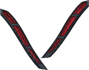 Rear Fender Strip Lights Black Satin, 1, nordicamoto.ro