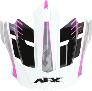 Fx-17 Factor Visor Peak Pearl White/fuchsia Pink, White