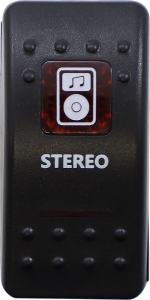 Rocker Switch Black, Red, White