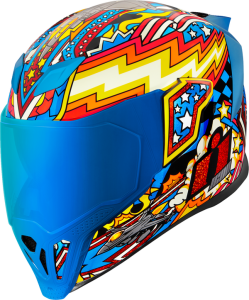 Casca Icon Airflite Fly Boy Red/Yellow/Blue