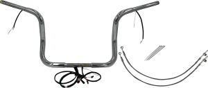 Plug & Play Ez Install 1-1/4(r) Round Top Handlebar Kit Black