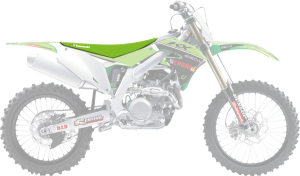 Replica Team Seat Cover Green, 2, nordicamoto.ro