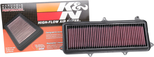 High-flow Air Filter Black, Red, 3, nordicamoto.ro
