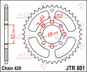 Rear Sprocket Natural 