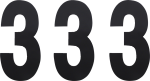 Standard Numbers Black, 3, nordicamoto.ro