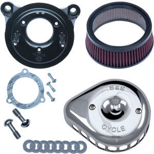 Mini Teardrop Stealth Air Cleaner Kit Silver, 1, nordicamoto.ro