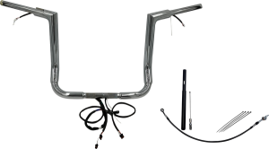 Plug & Play Ez Install 1-1/2(r) Flat Top Handlebar Kit Silver