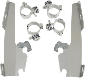 Fats/slim Windshield  Trigger-lock Complete Mount Kit Polished