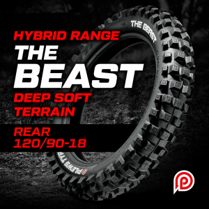 Cauciuc 120/90-18 Plews Tyres The Beast- Trail Compound