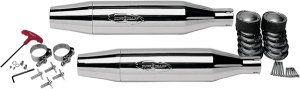 Tapered Chrome Slip-on Muffler Chrome