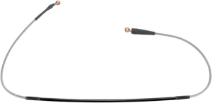 MOOSE RACING Stainless Steel Braided Brake Line Silver 