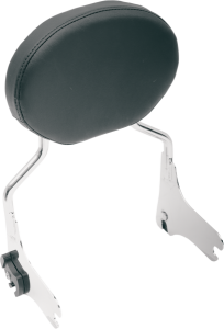 Leather Oval Sissy Bar Pad Black