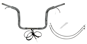 Plug & Play Ez Install 1-1/2(r) Round Top Handlebar Kit Silver, 2, nordicamoto.ro