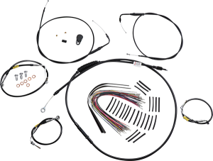 Control Kit For Early Touring Bikes With Bagger Bar Handlebars Black