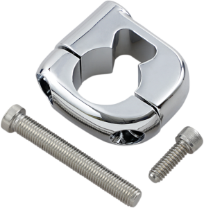 Handlebar Turn Signal Clamp Chrome, 2, nordicamoto.ro