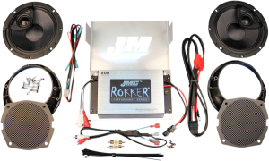 Jmc Rokker® 200w 2-channel Amplifier And Speaker Kit Black, Silver, 1, nordicamoto.ro