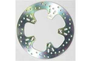 Round Hpsr Solid Brake Rotor Silver, Stainless Steel, 1, nordicamoto.ro