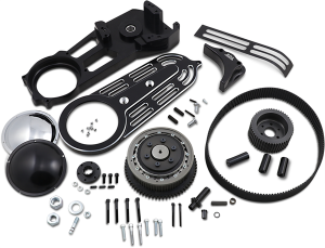 2(r) Belt Drive Kit With Changeable Domes Black, 2, nordicamoto.ro