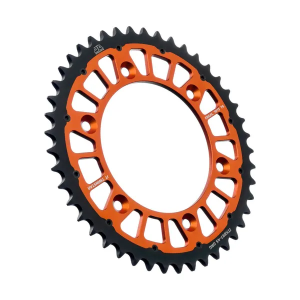 JT SPROCKETS Twinstar Steel-aluminum Hybrid Sprocket Black, Orange 