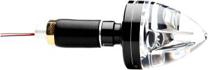 Mo-blaze Cone Handlebar Turn Signal Anodized Black