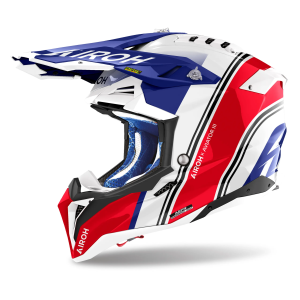 Cască Moto Cross Airoh Aviator 3 Hima Roșu Lucios