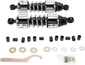 412 Series Cruiser Shocks Black, Chrome, 1, nordicamoto.ro
