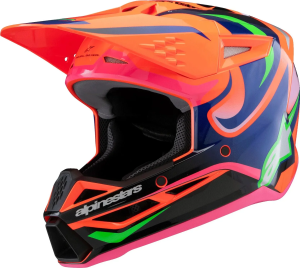 Casca Copii Alpinestars S-M3 Deegan Orange/Pink/Purple