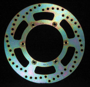 Round D-series Fixed Offroad Brake Rotor Gold, Zinc, 1, nordicamoto.ro