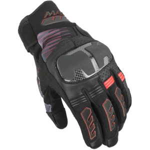 Manusi de piele vara MACNA RIME 2.0 XXL Negru/Portocaliu, 5, nordicamoto.ro