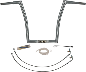1-1/4(r) Ez Install Flat Top Handlebar Kit Silver, 1, nordicamoto.ro