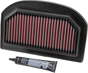 High Flow Air Filter Black, Red