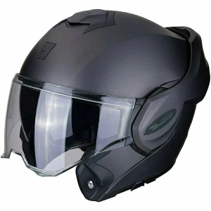 Casca modulara flip-back SCORPION EXO-TECH EVO SOLID S Antracit, 2, nordicamoto.ro
